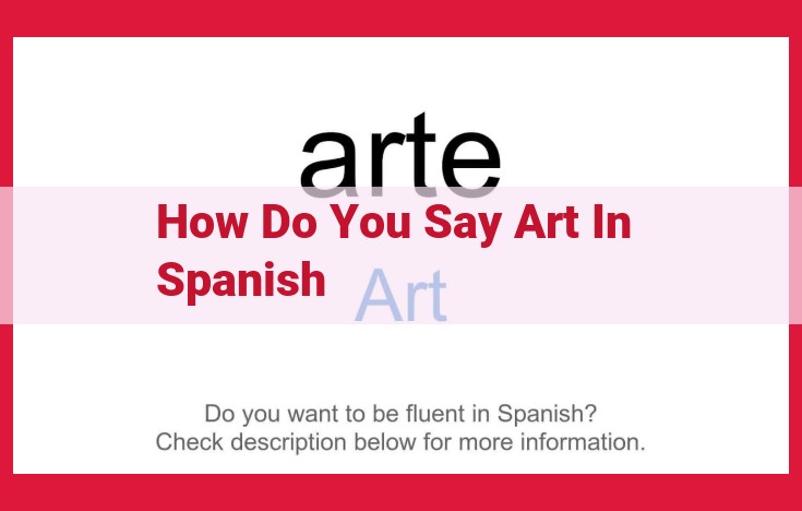 Spanish Art: A Comprehensive Guide to 'Arte', Artists, and 'Obras de Arte'