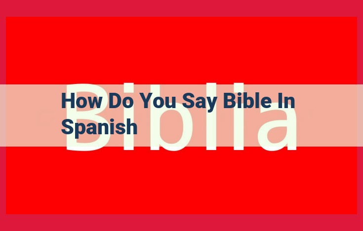 Spanish Bible: Explore the Holy Scriptures in Spanish (La Biblia)