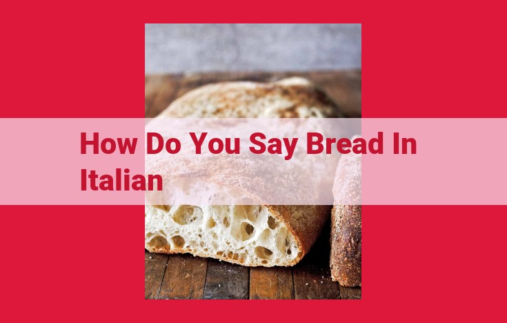 Unveiling the Breadth of Italian Bread: A Culinary Journey through Pane