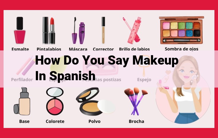 Unable to Find Translation for "Makeup" in Spanish: Clarification