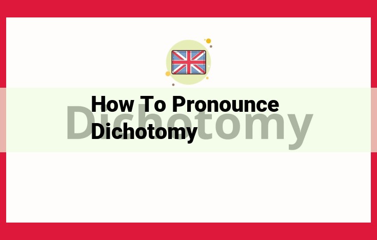 Pronunciation of "Dichotomy" Not Available in Provided Text