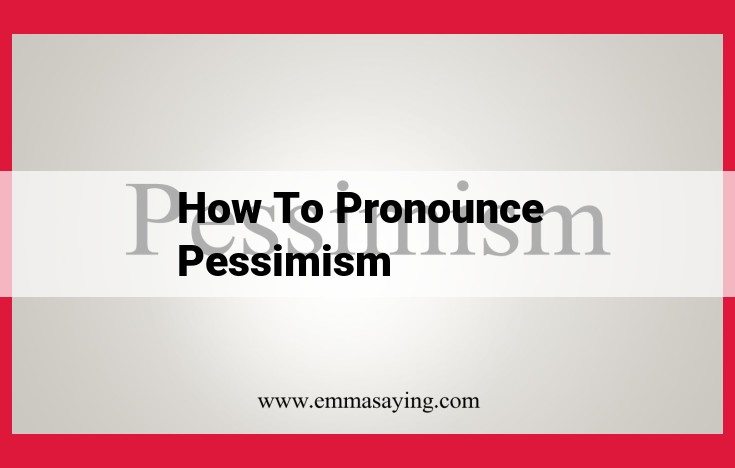 Phonology and Pessimism: How Language Reveals Negative Perspectives