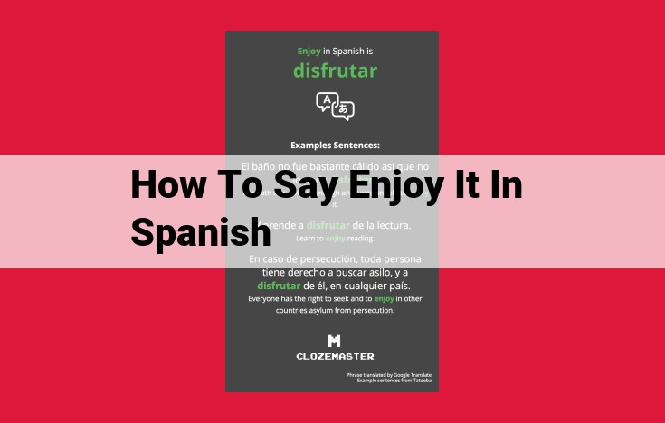 Expressing Enjoyment in Spanish: Polite Phrases and Regional Variations