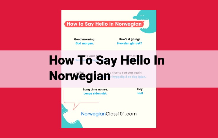 Master Norwegian Greetings: Guide to Say "Hello" Like a Local