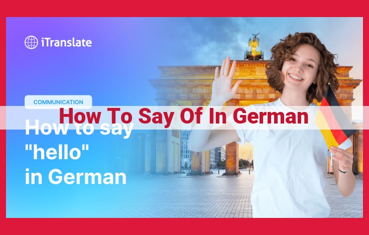 German Genitive Case: Mastering "-es," "-er," "-ns" Endings and Prepositional Usage