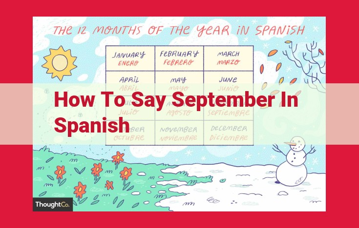 Unveiling September's Enchanting Allure: "Septiembre" in Spanish