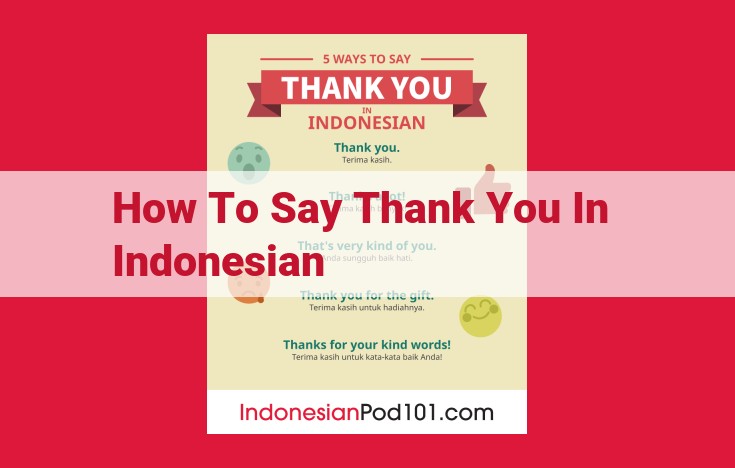 Expressing Gratitude in Indonesian: Formal and Informal Phrases for All Situations