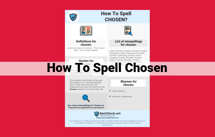 Optimized SEO Title: Master the Spelling of "Chosen": A Comprehensive Guide for Effective Writing