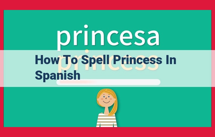 How to Spell "Princess" in Spanish: A Guide to "Princesa"