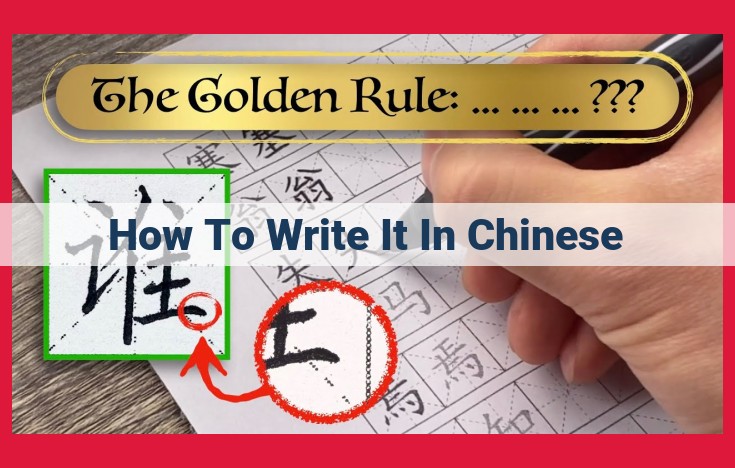 Master the Art of Chinese Calligraphy: A Comprehensive Guide to Chinese Characters