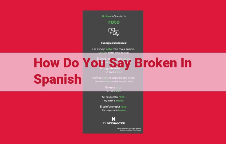 Understanding Breakage: Spanish Terminology and Usage