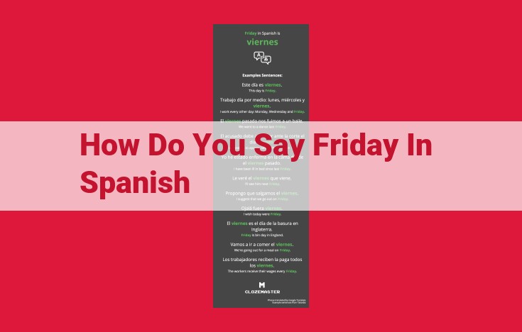 The Etymology of "Viernes": Uncovering the Latin Roots of the Spanish Word for Friday