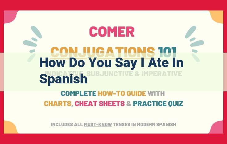 Spanish Translation for "Eat": Exploring Lexical Connections