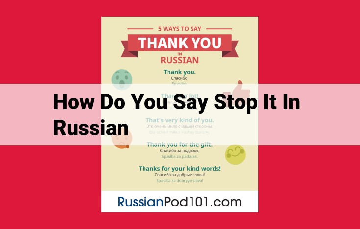 Definitive Guide to Saying "Stop It" in Russian: Master "Хватит!"