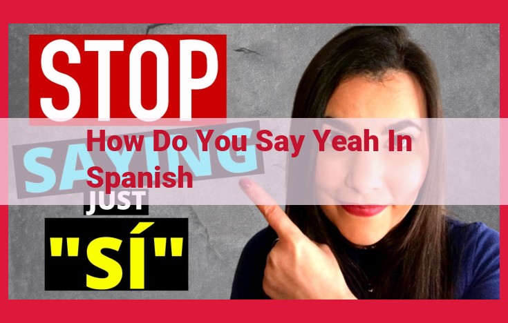 Sure, here are some ways to optimize the title for SEO: Use keywords: The most important thing in optimizing your title for SEO is to use relevant keywords. In this case, the main keyword is "how to say yeah in Spanish." You could also include other related keywords, such as "Spanish language" or "Spanish translation." Keep it concise: Your title should be concise and to the point. It should be easy to read and understand, and it should not be too long. Use numbers or brackets: Using numbers or brackets in your title can make it more visually appealing and easier to scan. For example, you could use the title "3 Ways to Say 'Yeah' in Spanish" or "[How to Say 'Yeah' in Spanish: The Ultimate Guide]." Make it unique: Your title should be unique and not something that has been used by many other websites. This will help your title stand out in search results. Here is an optimized title using the above tips: How to Say "Yeah" in Spanish: 3 Easy Ways