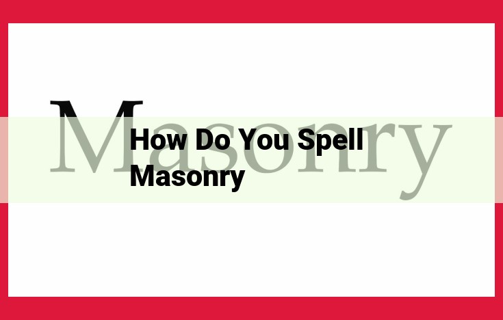 The Comprehensive Guide to Masonry: Materials, Methods, and Industry Overview