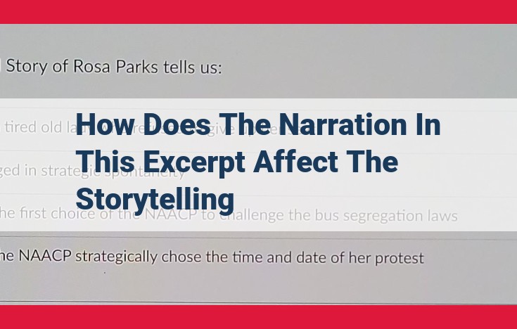 Unveiling the Power of Narration: Shaping Storytelling and Reader Perception