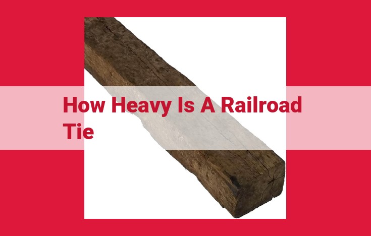 Understanding Railway Tie Weight: Essential Considerations for Track Performance