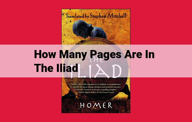 Number of Pages in the Iliad: Variations by Edition and Language