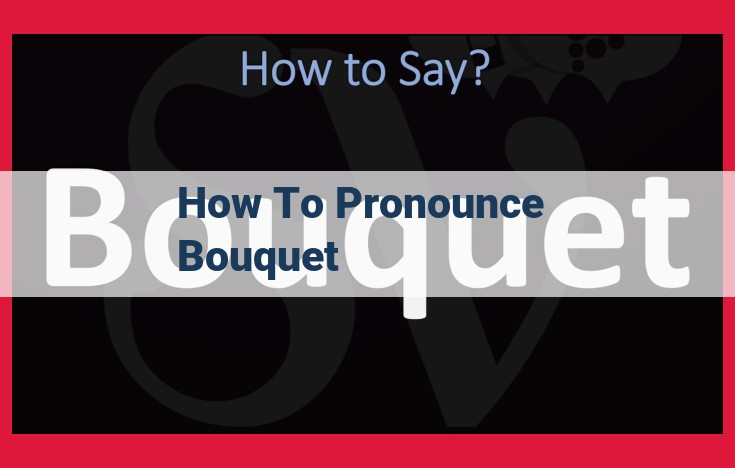 Pronouncing Bouquet: Phonological Sounds with Stress and Syllables