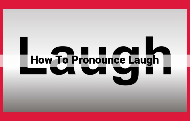 The Correct Pronunciation of "Laugh": An Expert's Guide