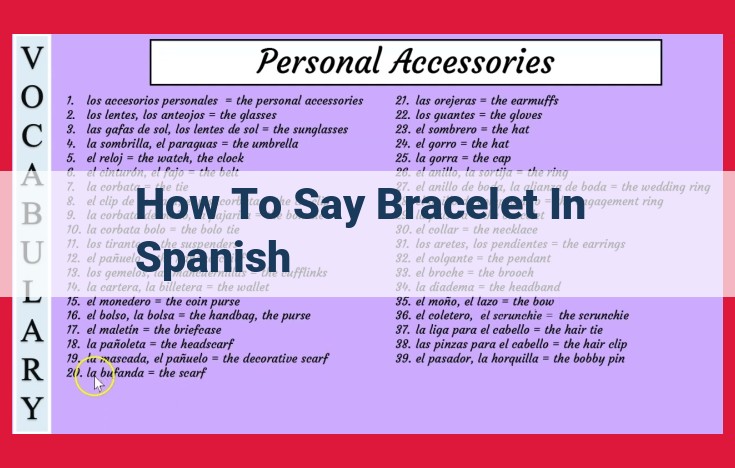 Discover the Exquisite World of Spanish Bracelets: From Pulseras to Adornos