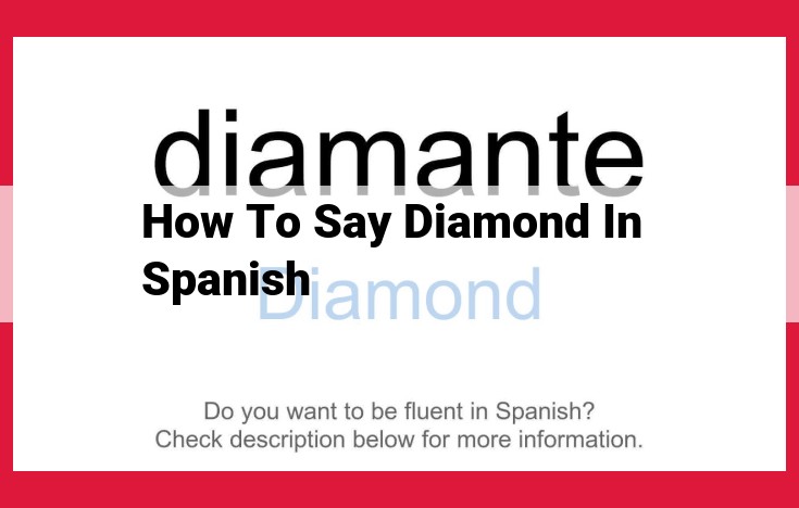 Translate "Diamond" to Spanish: The Closest Linguistic and Conceptual Equivalent