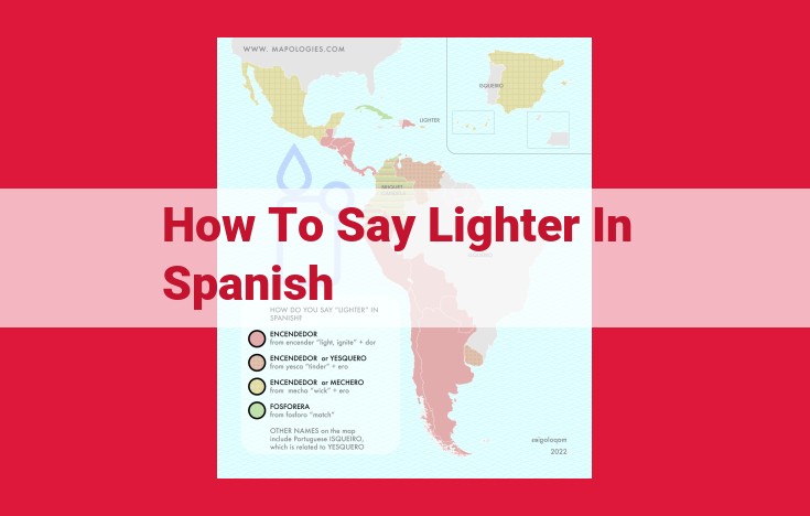 The Ultimate Guide to "Encendedor": The Spanish Word for "Lighter"