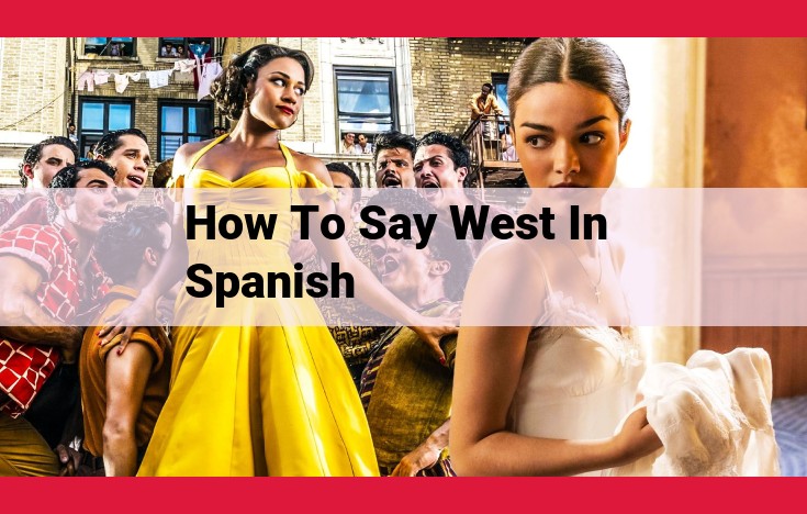 Ultimate Guide to Saying "West" in Spanish: Oeste, Occidente, and More