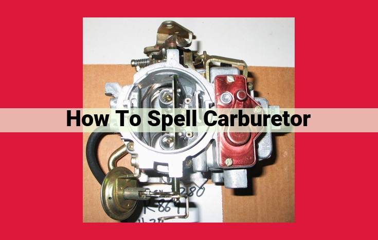 Optimized Title: Easy Mnemonic for Mastering the Spelling of "Carburetor"